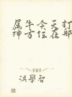 属牛今天打牌财神方位在哪方