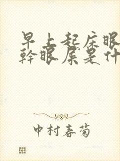 早上起床眼睛有干眼屎是什么原因封面