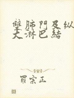 双肺门及纵隔肿大淋巴结封面