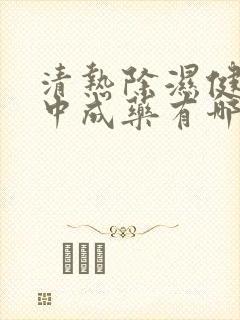 清热除湿健脾的中成药有哪些