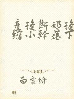 产后断奶后乳房缩小干瘪下垂怎么办
