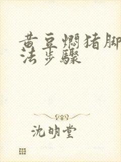 黄豆焖猪脚的做法步骤