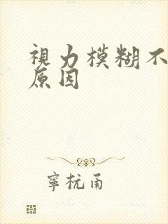 视力模糊不清的原因