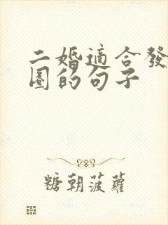 二婚适合发朋友圈的句子封面