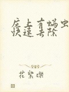 床上有螨虫怎么快速去除