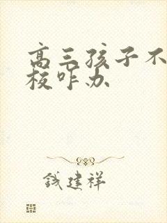 高三孩子不去学校咋办