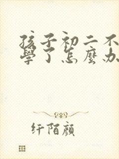 孩子初二不想上学了怎么办