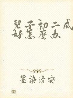 儿子初二成绩不好怎么办封面
