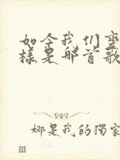 如今我们变了模样是哪首歌的歌词