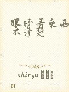 眼睛看东西模糊不清楚