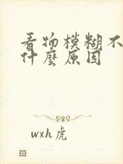 看物模糊不清是什么原因