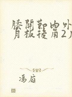 膝关节内外侧半月板后角2度损伤