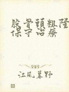 股骨头粗隆骨折保守治疗