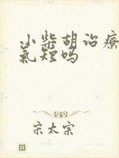小柴胡治疗胸闷气短吗