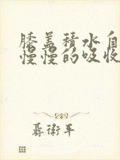 膝盖积水自己会慢慢的吸收了吗