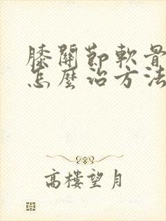 膝关节软骨磨损怎么治方法封面