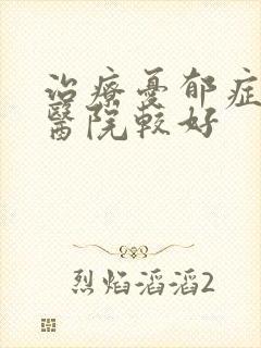 治疗忧郁症哪个医院较好封面