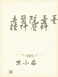 去医院看忧郁症挂什么科封面