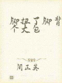 脚扭了脚背肿了个大包封面