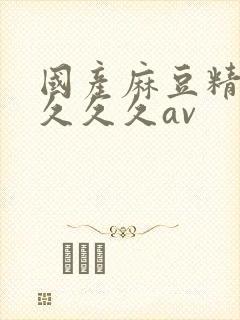 国产麻豆精品久久久久av