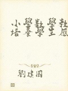 小学数学教学中培养学生应用意识