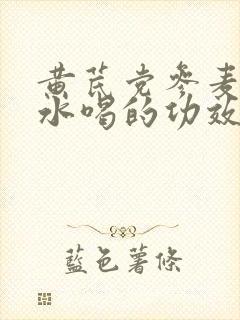 黄芪党参麦冬泡水喝的功效封面