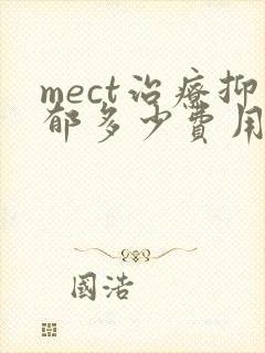 mect治疗抑郁多少费用一次