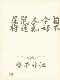 属鼠人今日打麻将运气好不好