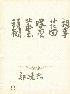 头蒙眼花视力模糊怎么回事