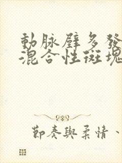 动脉壁多发钙化混合性斑块封面