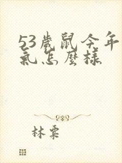 53岁鼠今年运气怎么样封面