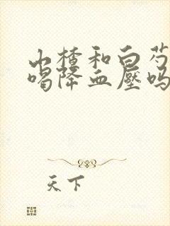 山楂和白芍泡水喝降血压吗