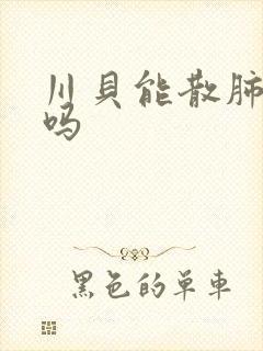 川贝能散肺结节吗
