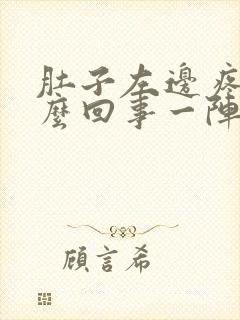 肚子左边疼是怎么回事一阵一阵的封面