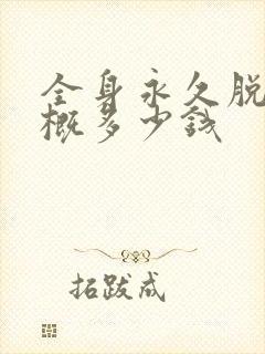 全身永久脱毛大概多少钱