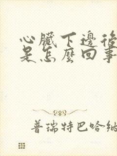心脏下边后背疼是怎么回事