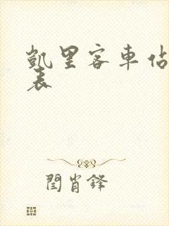 凯里客车站时刻表