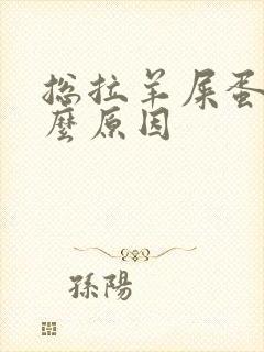 总拉羊屎蛋是什么原因