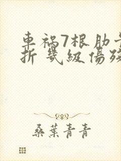 车祸7根肋骨骨折 几级伤残