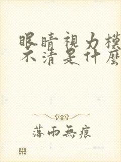 眼睛视力模糊看不清是什么原因封面