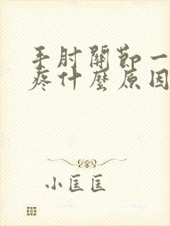 手肘关节一动就疼什么原因