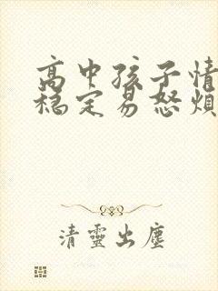 高中孩子情绪不稳定易怒烦躁怎么办