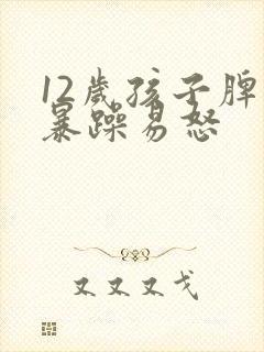 12岁孩子脾气暴躁易怒