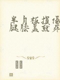 半月板损伤伸直腿膝盖就疼怎么治