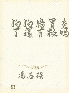 狗狗肠胃炎拉血了还有救吗