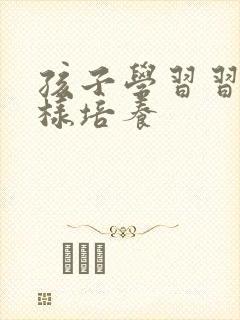 孩子学习习惯怎样培养