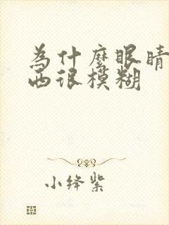 为什么眼睛看东西很模糊