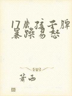 17岁孩子脾气暴躁易怒