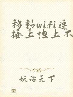 移动wifi连接上但上不了网怎么办