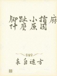 脚趾小指麻木是什么原因封面